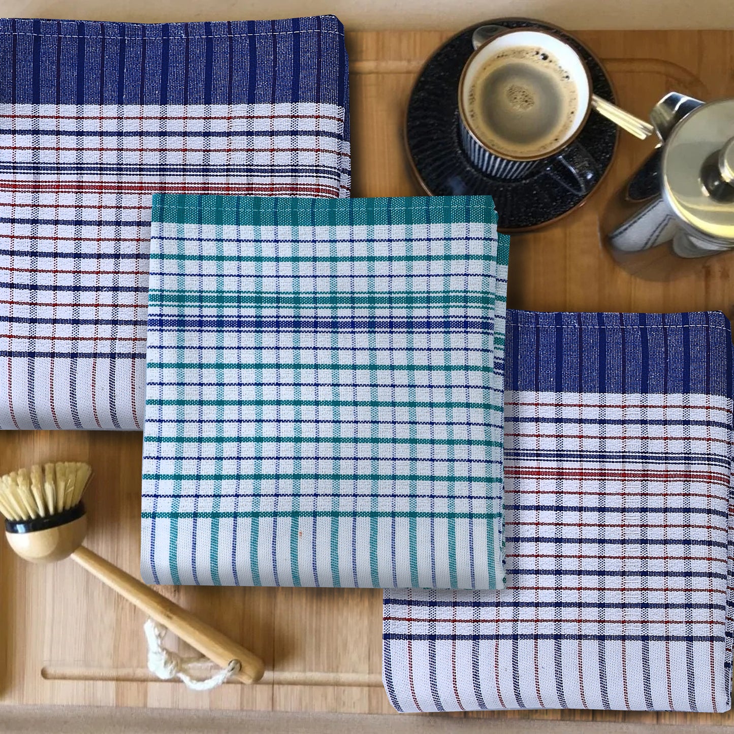 Premium Cotton Tea Towels– Durable Kitchen Towel for Dish Drying