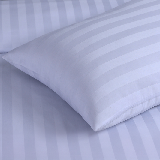 Luxury Satin Stripe Pillows Case Pair